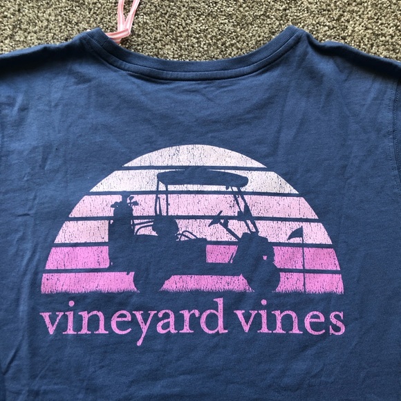 NWT VINEYARD VINES GOLF CART GRAPHIC POCKET TEE SHIRT SIZE MEDIUM - Picture 4 of 8